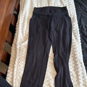 Lululemon Athletica Black Track Pants with Elastic Waistband